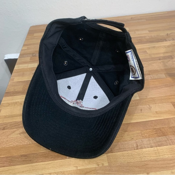 Vintage 90s Logo 7 NHL Hockey Phoenix Coyotes Adjustable Strap Back Hat Black - Picture 7 of 7